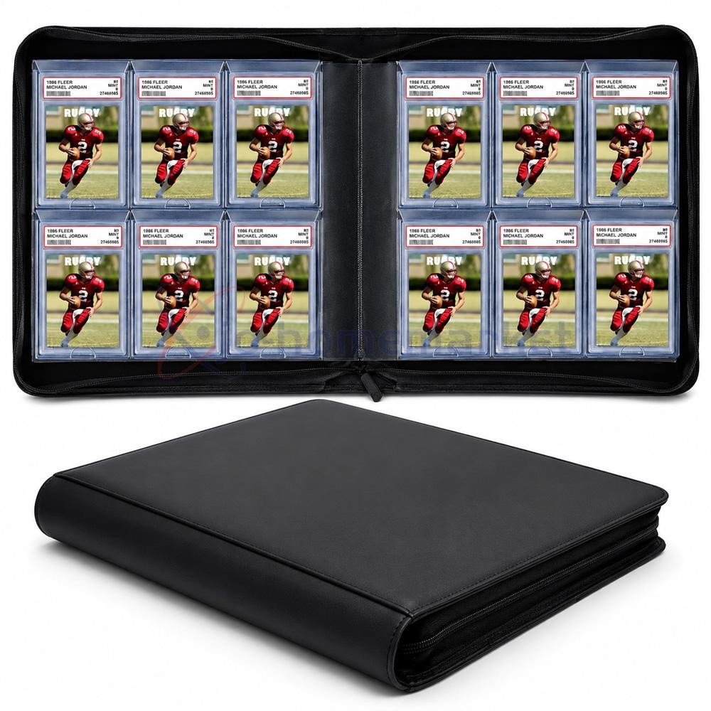 PSA Slab Binder 60 Card Holder Graded Card Album Display Case CGC BGS CSG Zipper