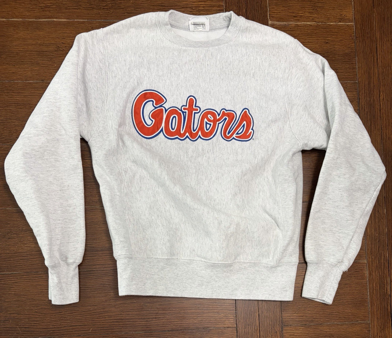 Florida Gators Men’s Size S Champion Reverse Weave Grey Crewneck Sweater