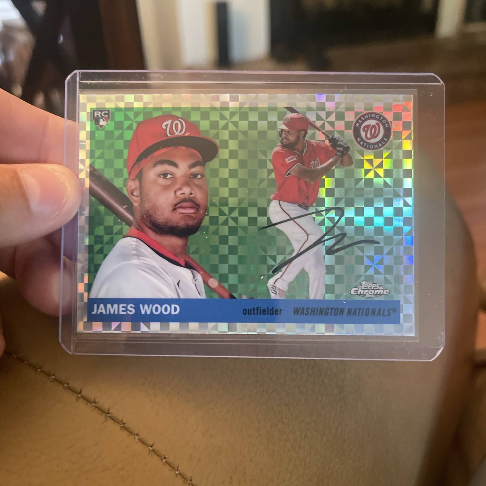 James Wood 2025 Topps Chrome Platinum X-FRACTOR #367 RC