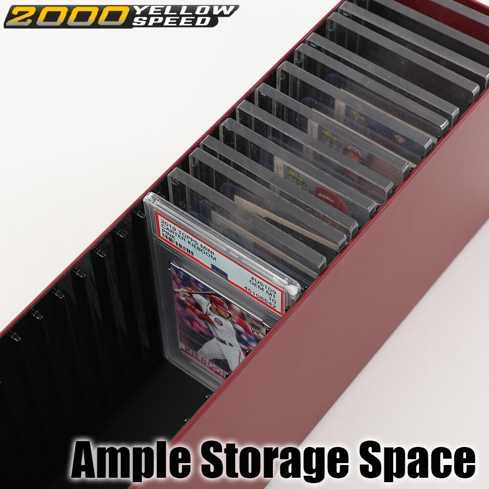 For PSA Certified Slabs Storage Case MTG Pokemon Slotted Graded Card Box
