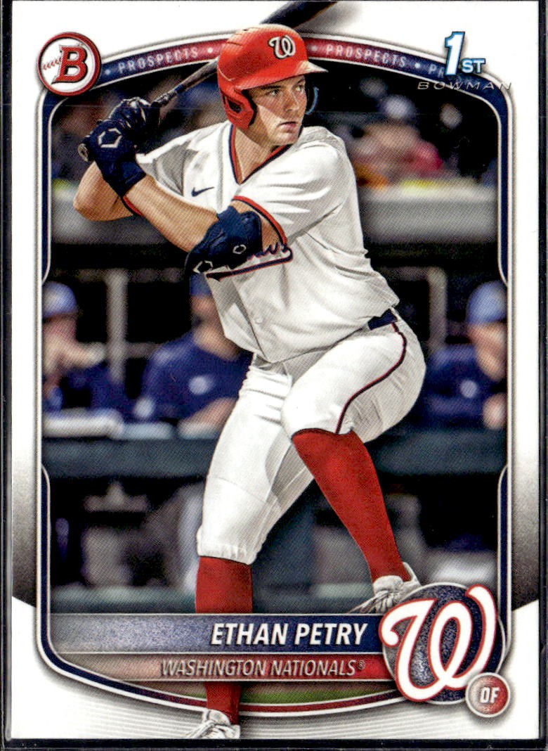 2025 Bowman Draft Paper 1st Ethan Petry Nationals BD-151 5 card lot
