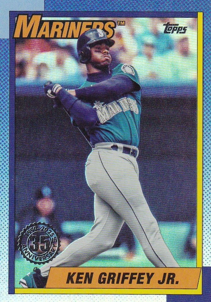 KEN GRIFFEY JR. TOPPS UPDATE 1990 35TH ANNIVERSARY HOLO FOIL MARINERS #47 2025