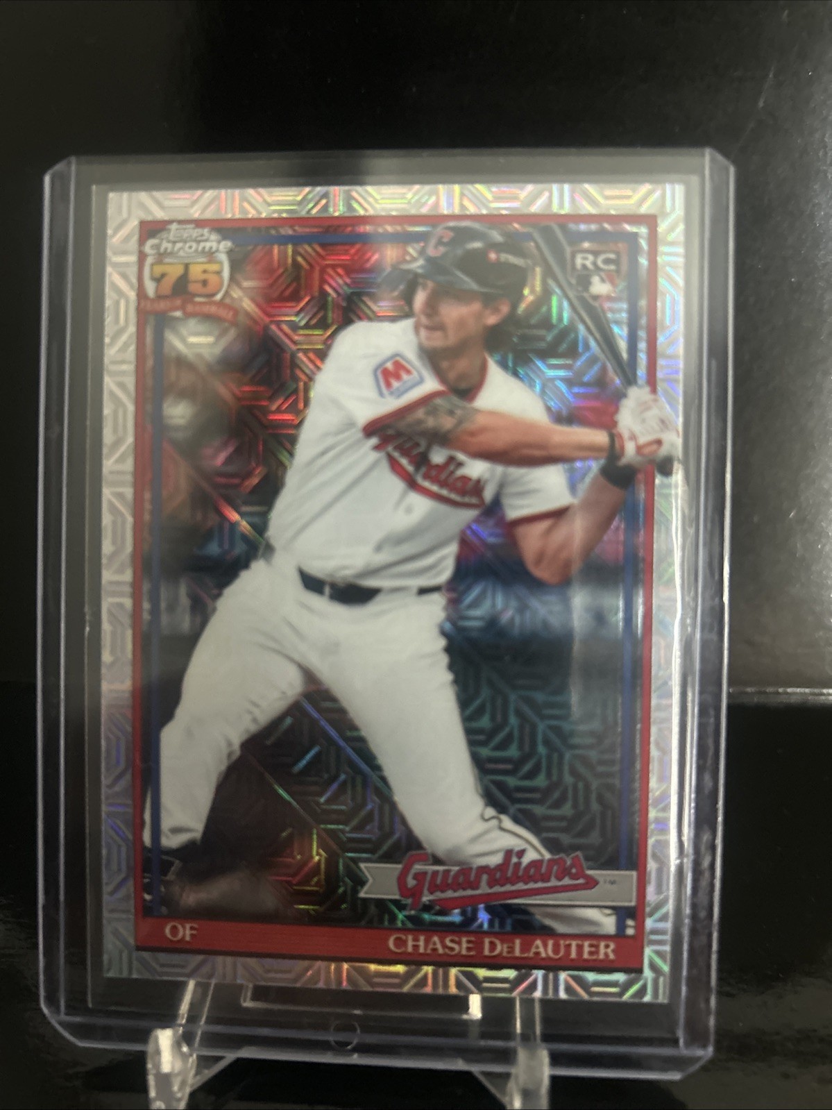 2026 Topps Series 2 Silver Pack 75th Silver Mojo Chase DeLauter RC #91C2‑13