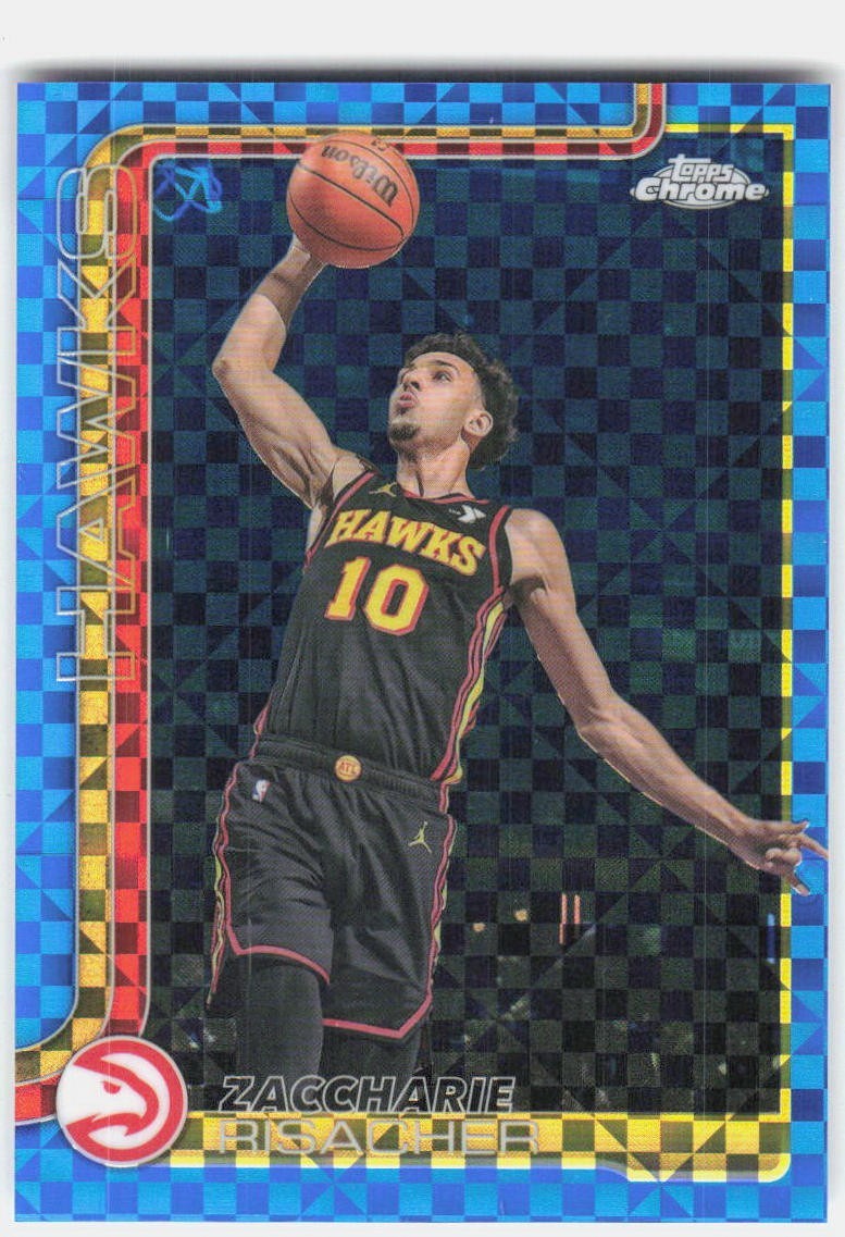2025-26 Topps Chrome Blue X-Fractors #2 Zaccharie Risacher