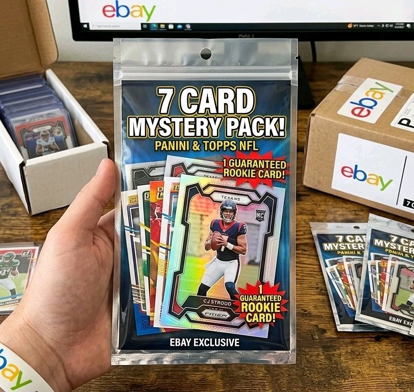 NFL Mystery Pack! 7 Cards. 1 Guaranteed RC🔥 Panini & Topps