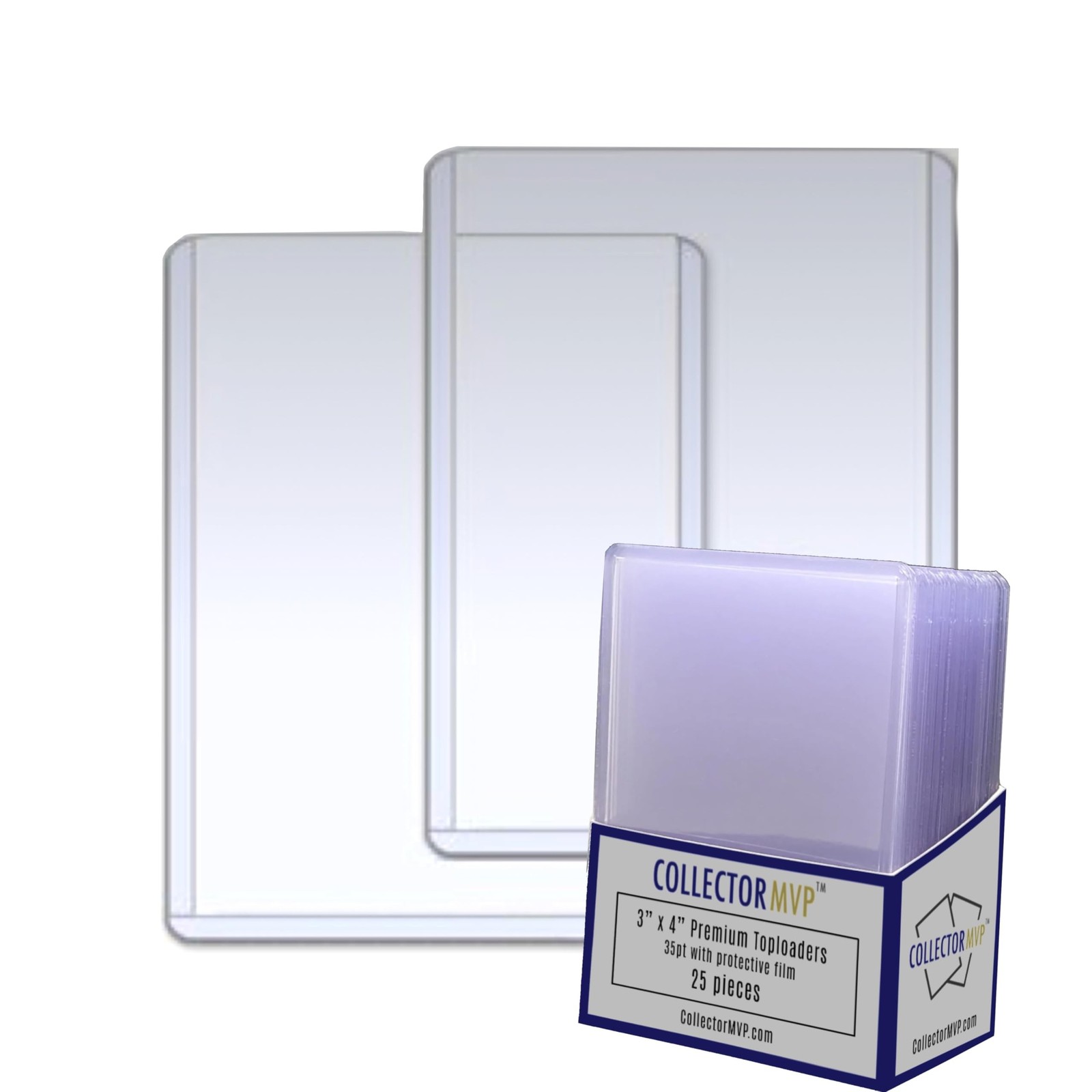 Premium Toploaders (25 Pack) – 35pt Thickness | Ultra Clear Sleeves with P
