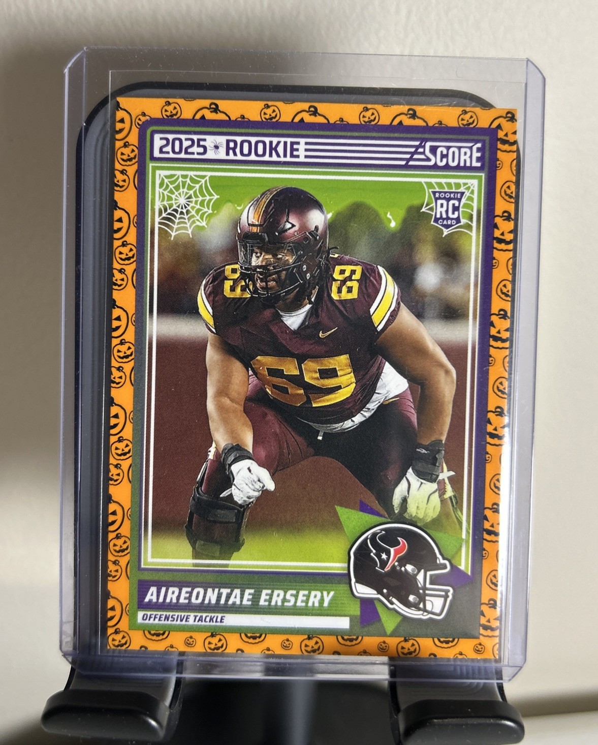 2025 Score – Rookies Aireontae Ersery #77 Pumpkin (RC) Texans