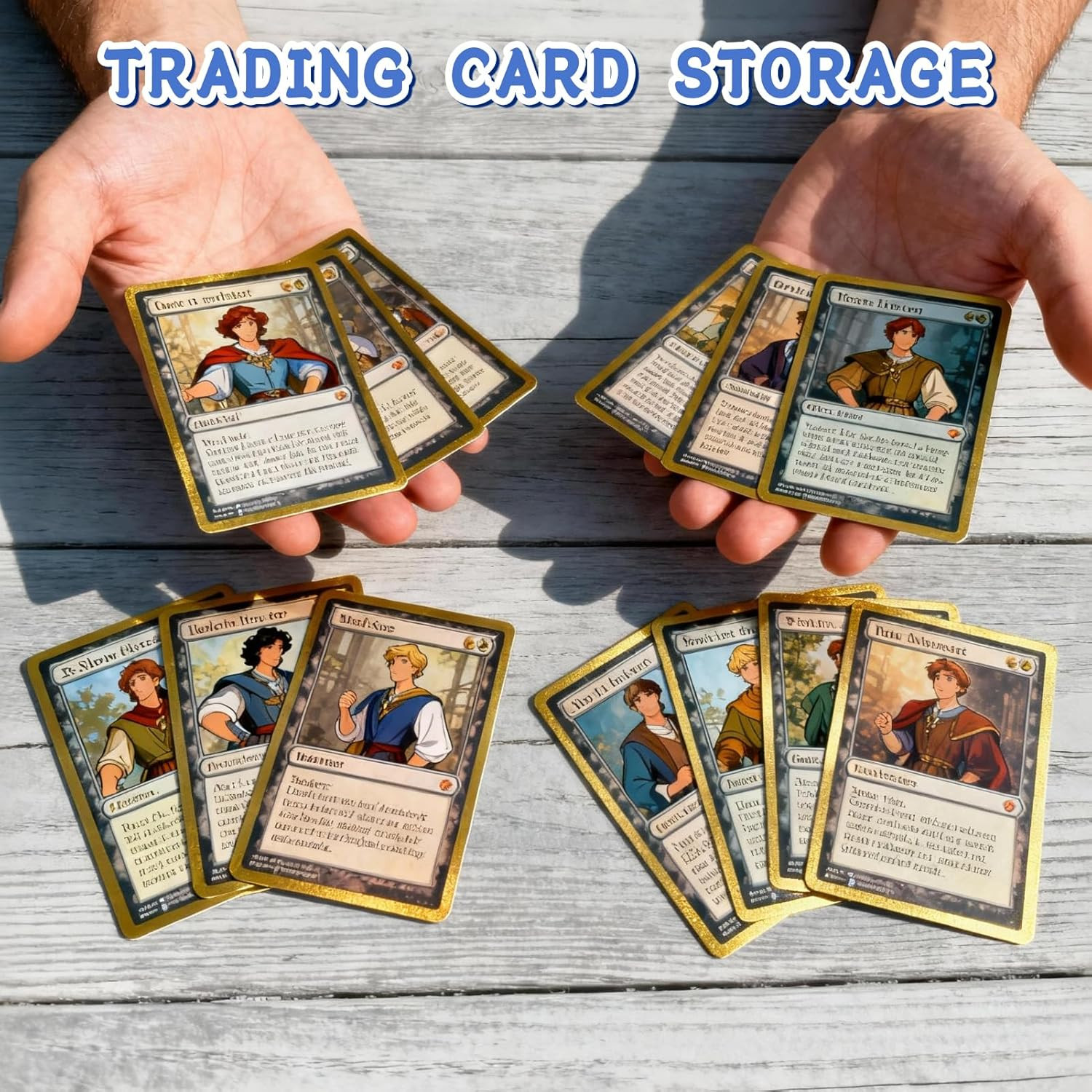 Trading Card Storage Box 25 Pack 700 Count 20Pt with Dividers, 14.2X3.8X2.9 Inch