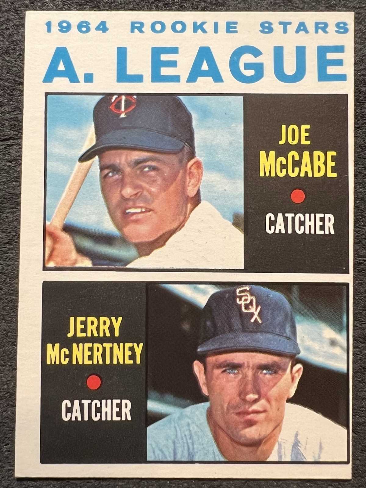 1964 TOPPS HIGH # AL ROOKIES JOE McCABE/JERRY McNERTNEY #564 NM OC