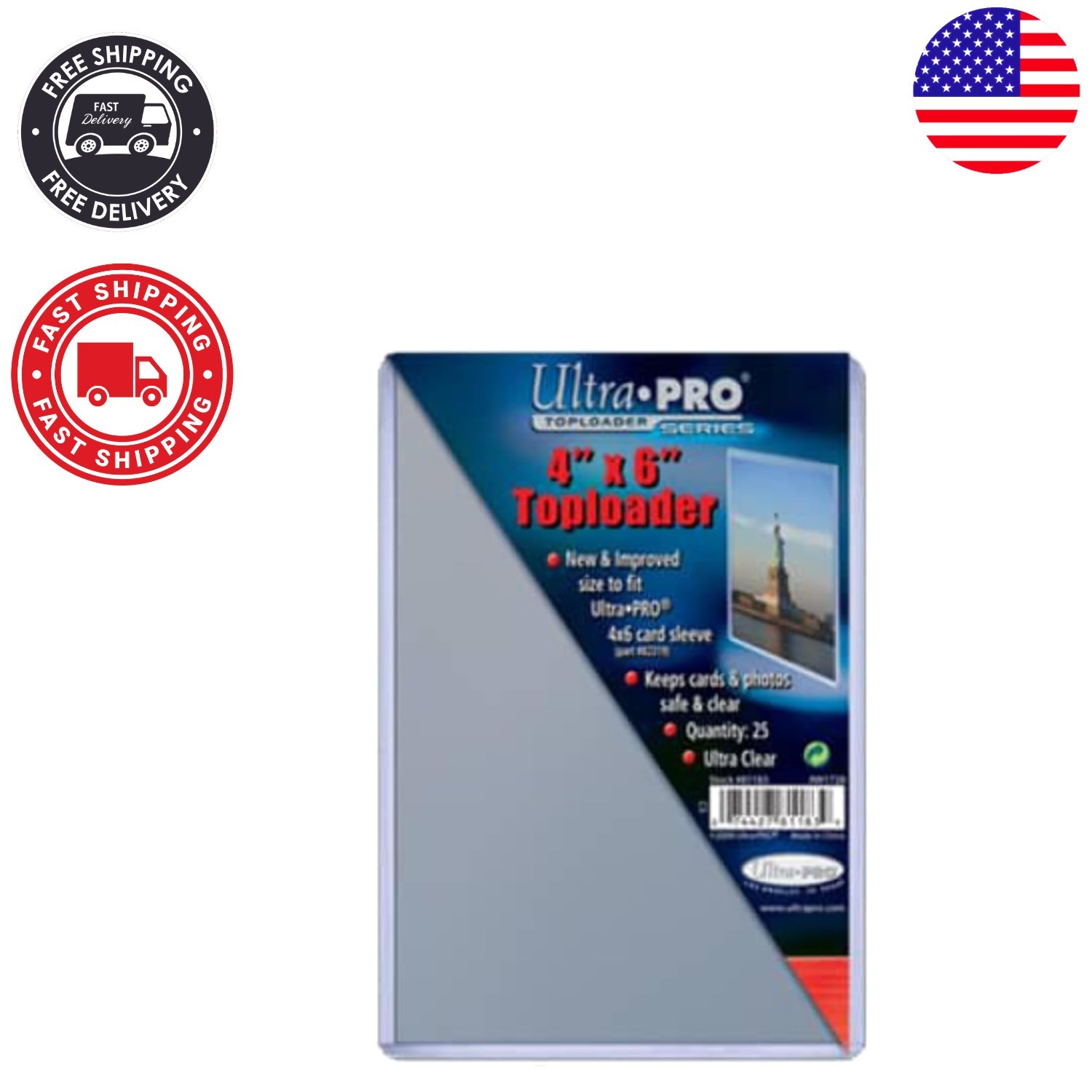 Clear PVC Toploaders 25ct for 4″ x 6″ Photos & Collectibles – Damage Proof
