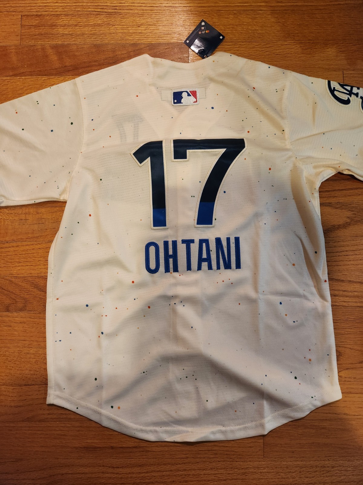 NWT youth customized Dodgers #17 Shohei Ohtani size S-XL cream/blue edition *new