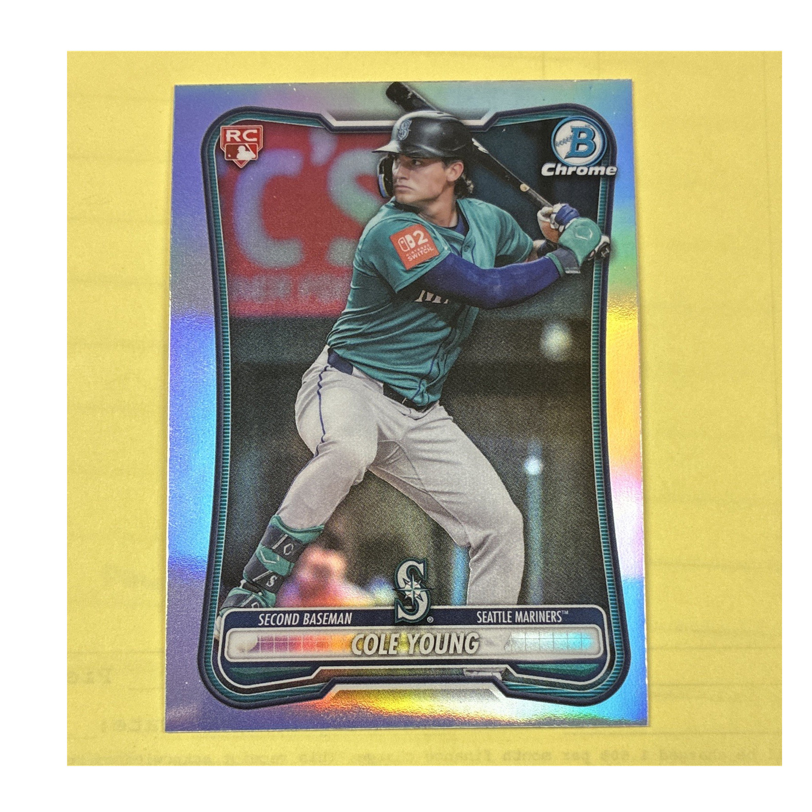 Topps 2026 Bowman Chrome Cole Young Red Rookie #78 Seattle Mariners