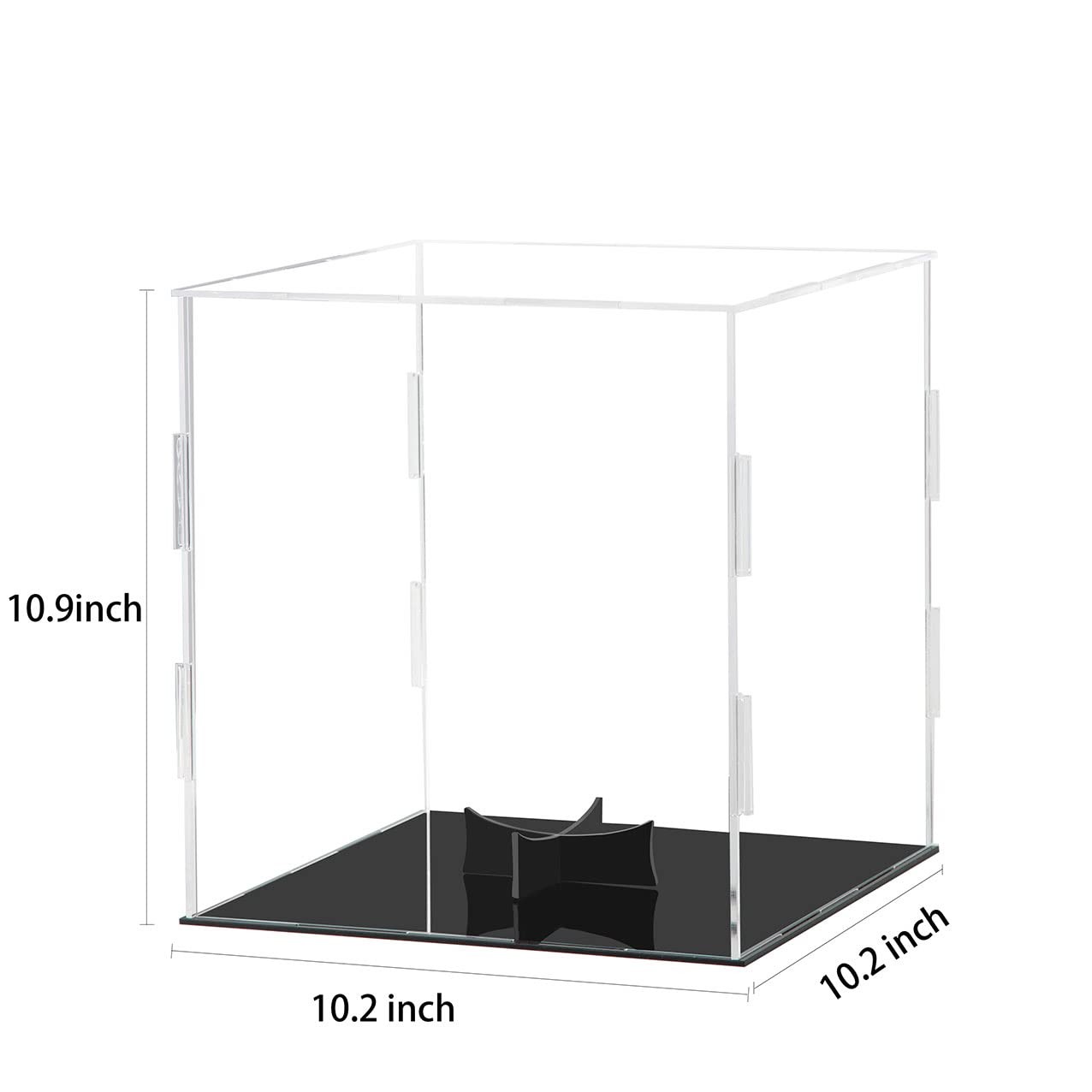 Basketball Display Case Clear Acrylic Glass Cube Assemble Countertop Box Socc…