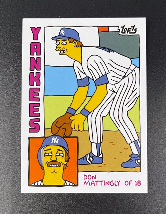 Don Mattingly 1984 Rookie Art Card baseball card artwork MINT Thick Card Stock 8