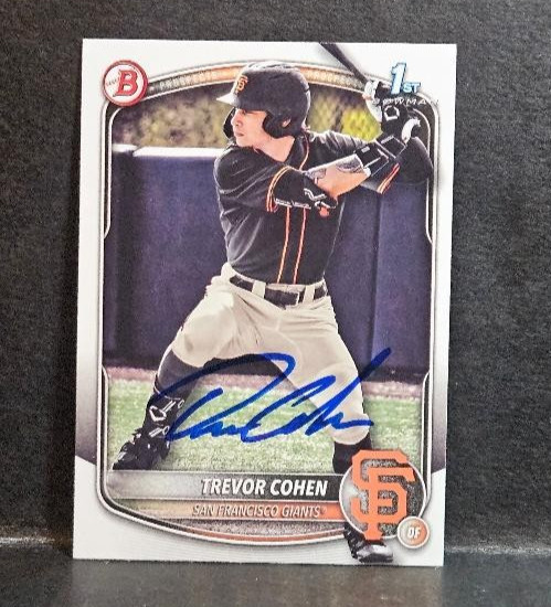 2025 Bowman Draft Trevor Cohen 1st Bowman Non-Chrome Auto Signed IP Giants