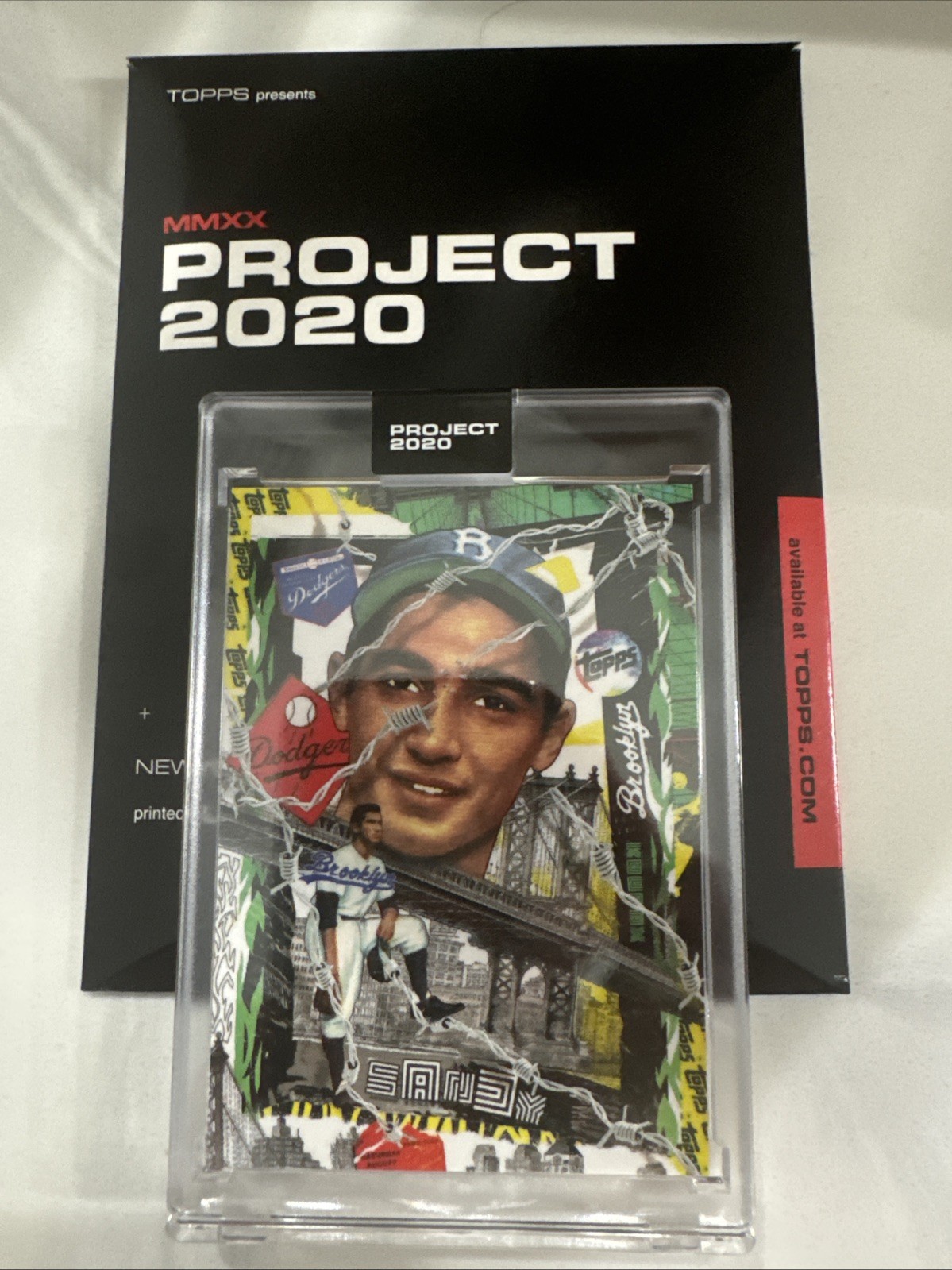 TOPPS PROJECT 2020 BASEBALL SANDY KOUFAX 1955 TOPPS CARD # 99 BY TYSON BECK