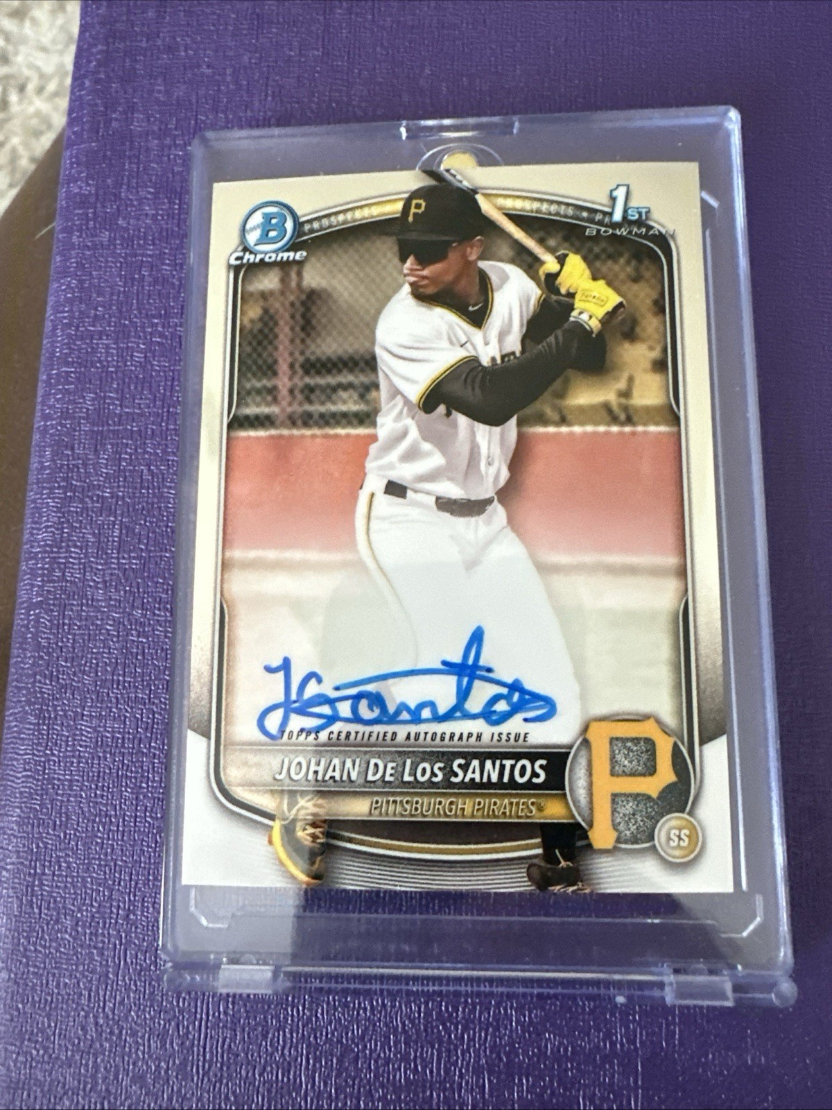 2025 Bowman Chrome Baseball JOHAN DE LOS SANTOS 1st Prospect Autograph CPA-JDLS