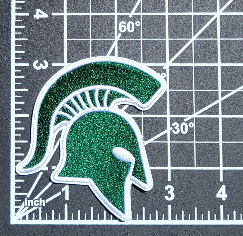 Michigan State Spartans 3″ Iron/Sew on Embroidered Patch ~FREE MAILING!