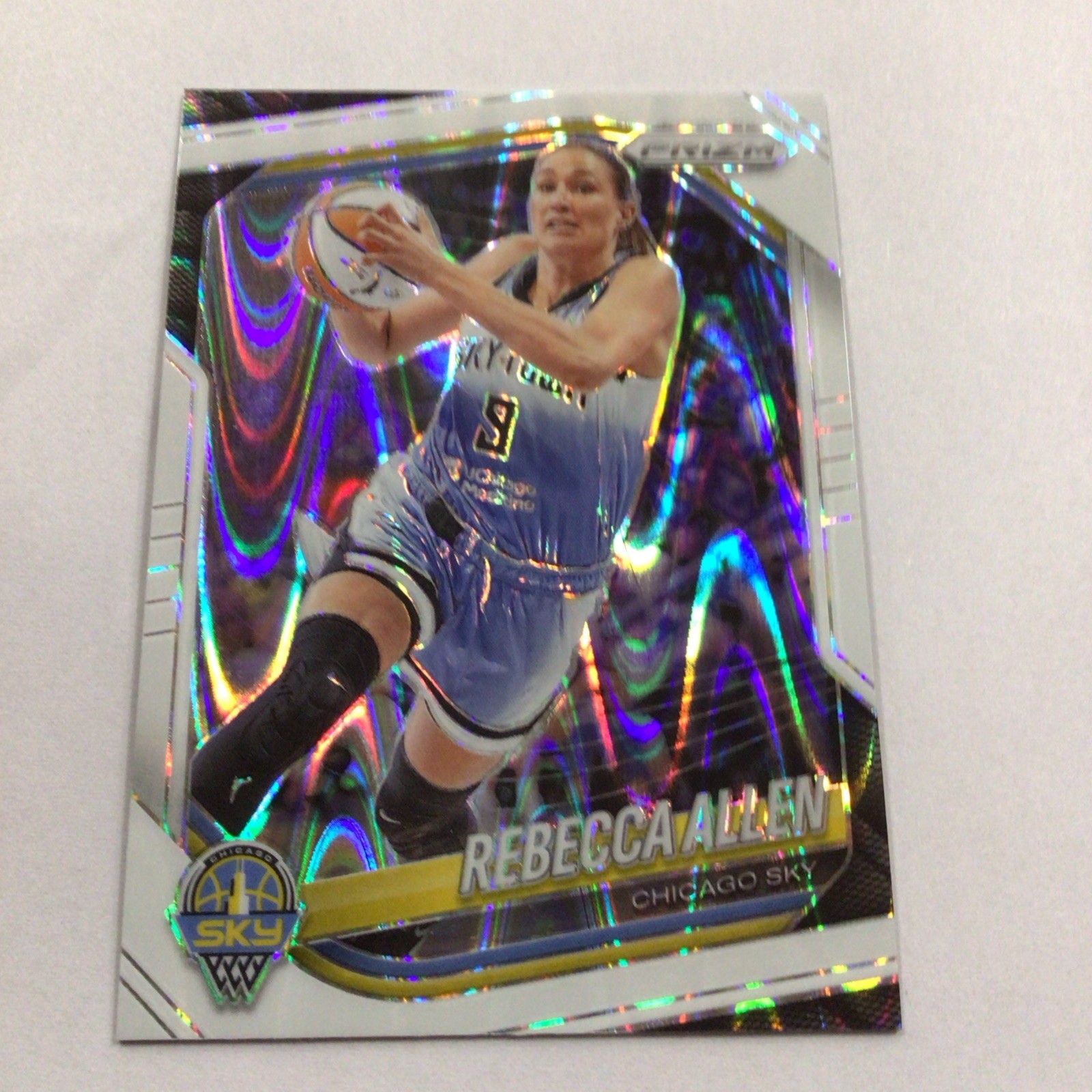 2025 Panini WNBA #67 Rebecca Allen White Seismic Prizm