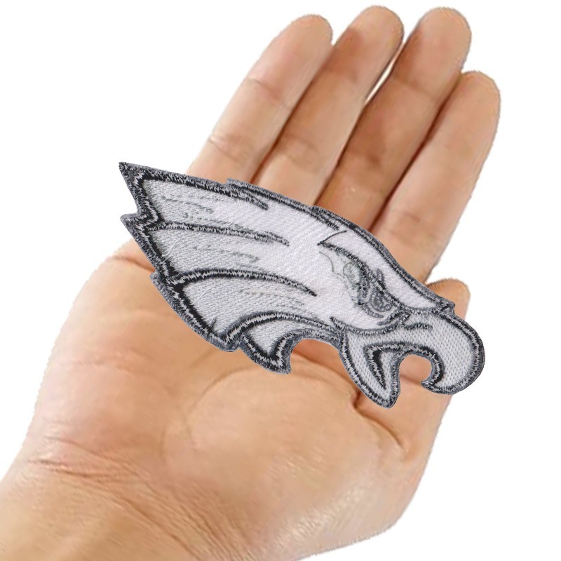 Wholesale Philadelphia Eagles Logo Size 4.5 in x 1.8 in Sew Iron on Patch DIY