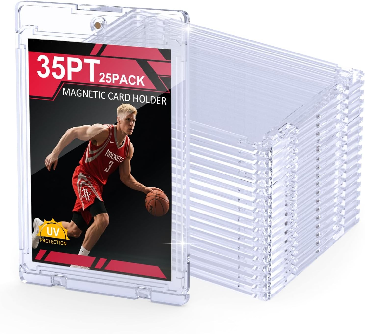Ultra-Thin Magnetic One Touch Card Holder 25/50/100/200/400 Pack For 35PT Cards