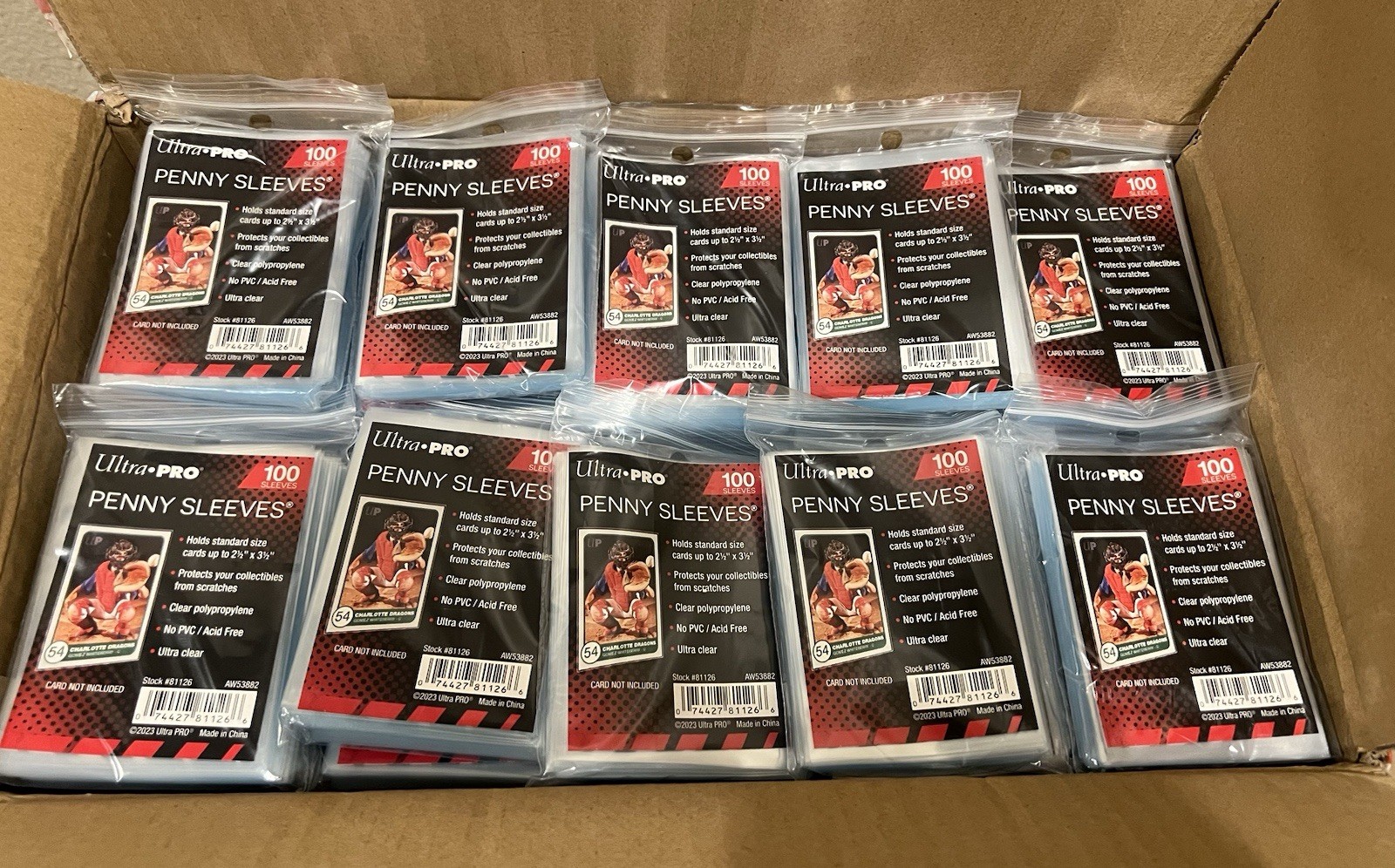 5000 Ultra Pro Soft Penny Card Sleeves 100ct Standard Size Cards Free Shipping