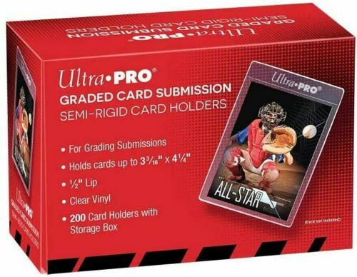 200 Ultra Pro Graded Card Semi Rigid Box 1/2″ Tall Sleeves Sealed #43000