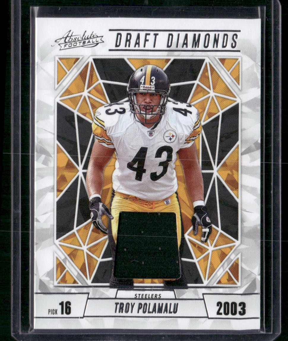 2024 Panini Absolute #DDJ-TPU Troy Polamalu Draft Diamonds Jersey