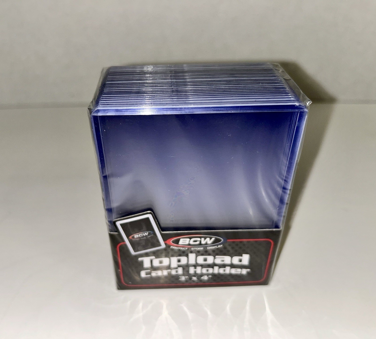 3X4 Topload Card Holder – Standard – 25Ct | Rigid PVC Trading Card Protection