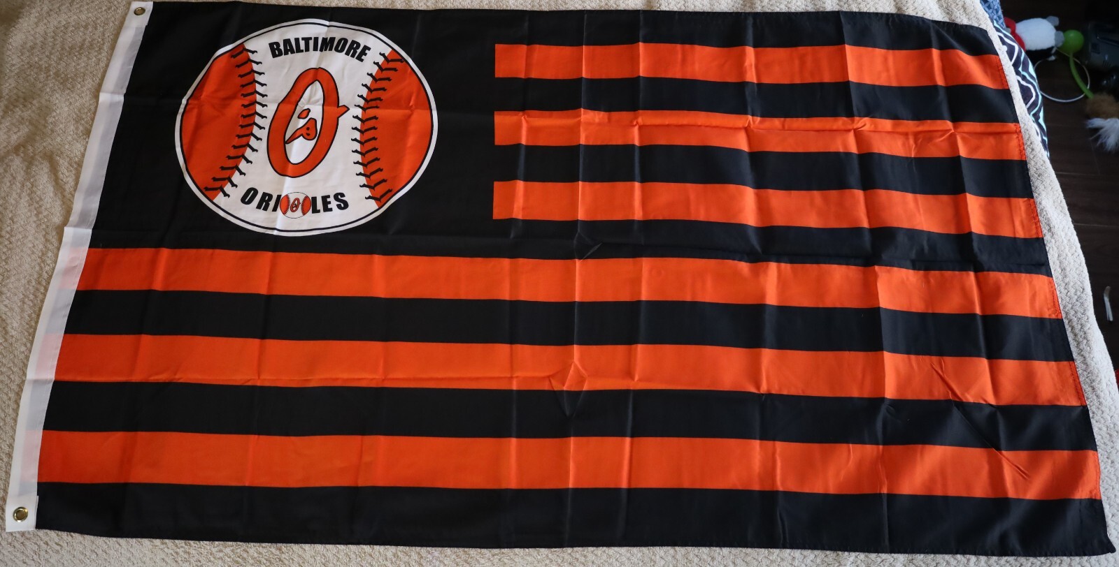 Baltimore Orioles 3×5 ft House Pole Flag Wall Banner MLB Baseball Decoration
