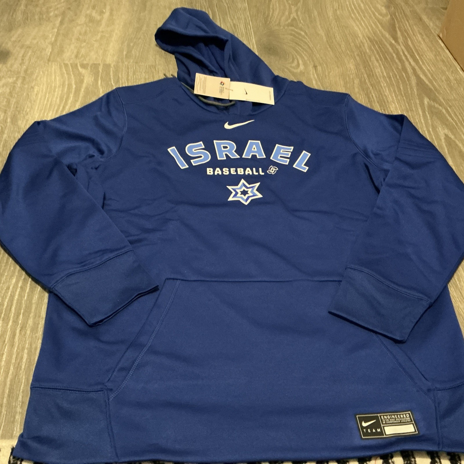Nike Israel World Baseball Classic WBC Hoodie Men’s Size: 2XL Therma-Fit