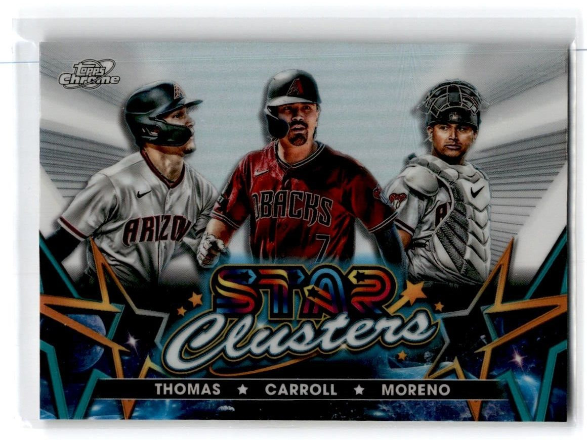 2023 Topps Chrome Cosmic Star Clusters Carroll Thomas Moreno SC-2