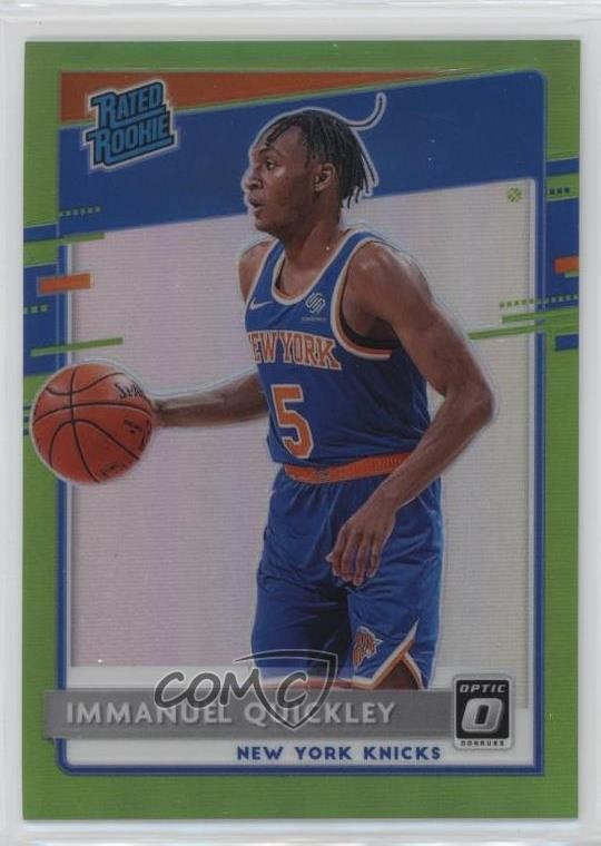 2020 Donruss Optic Rated Lime Green Prizm /149 Immanuel Quickley Rookie RC 10tb