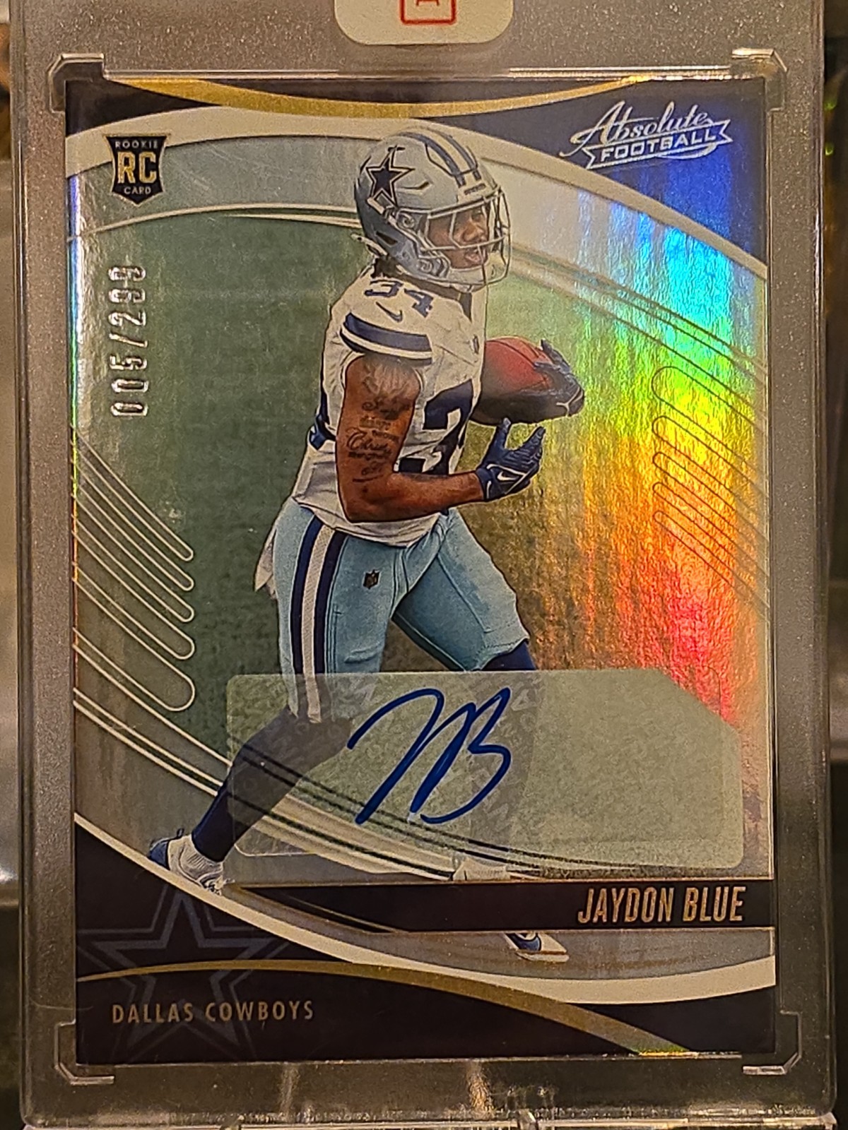 Jaydon Blue 2025 Panini Absolute Rookies #139 Spectrum Signatures 5/299 RC Auto