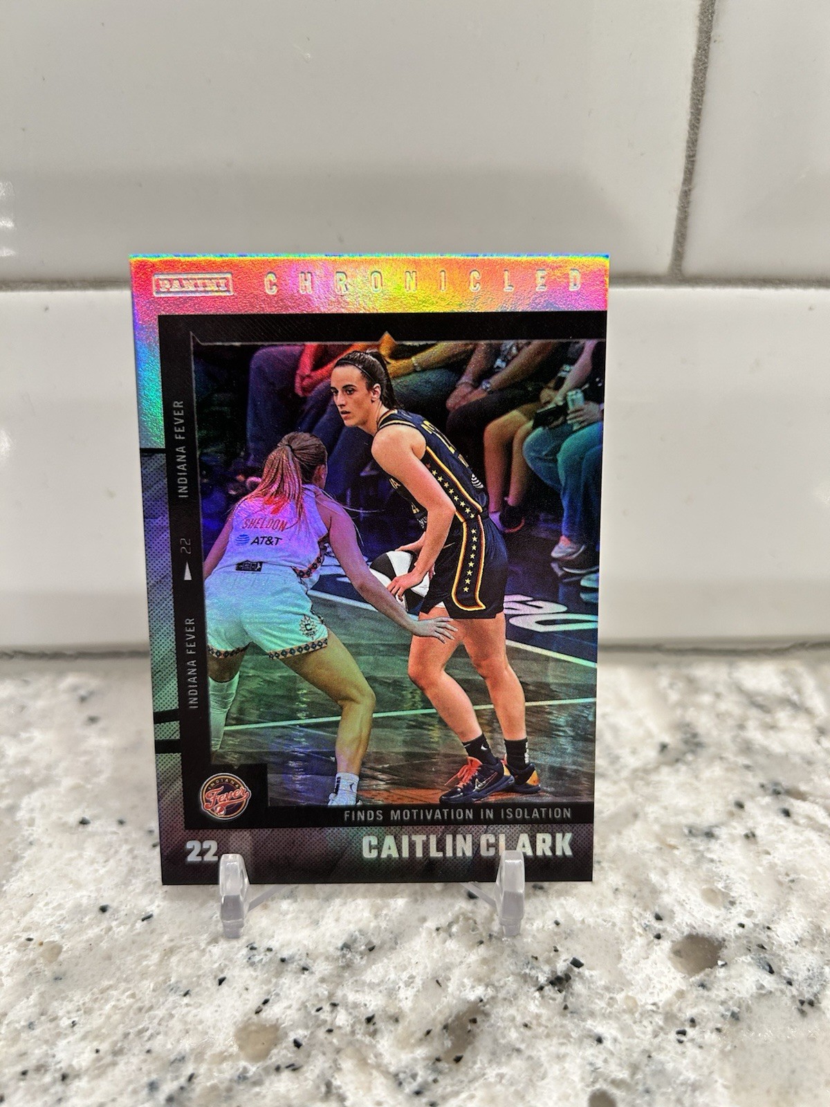 2025 Panini Caitlin Clark Chronicled Silver Holo Parallel #47 🏀 Indiana Fever