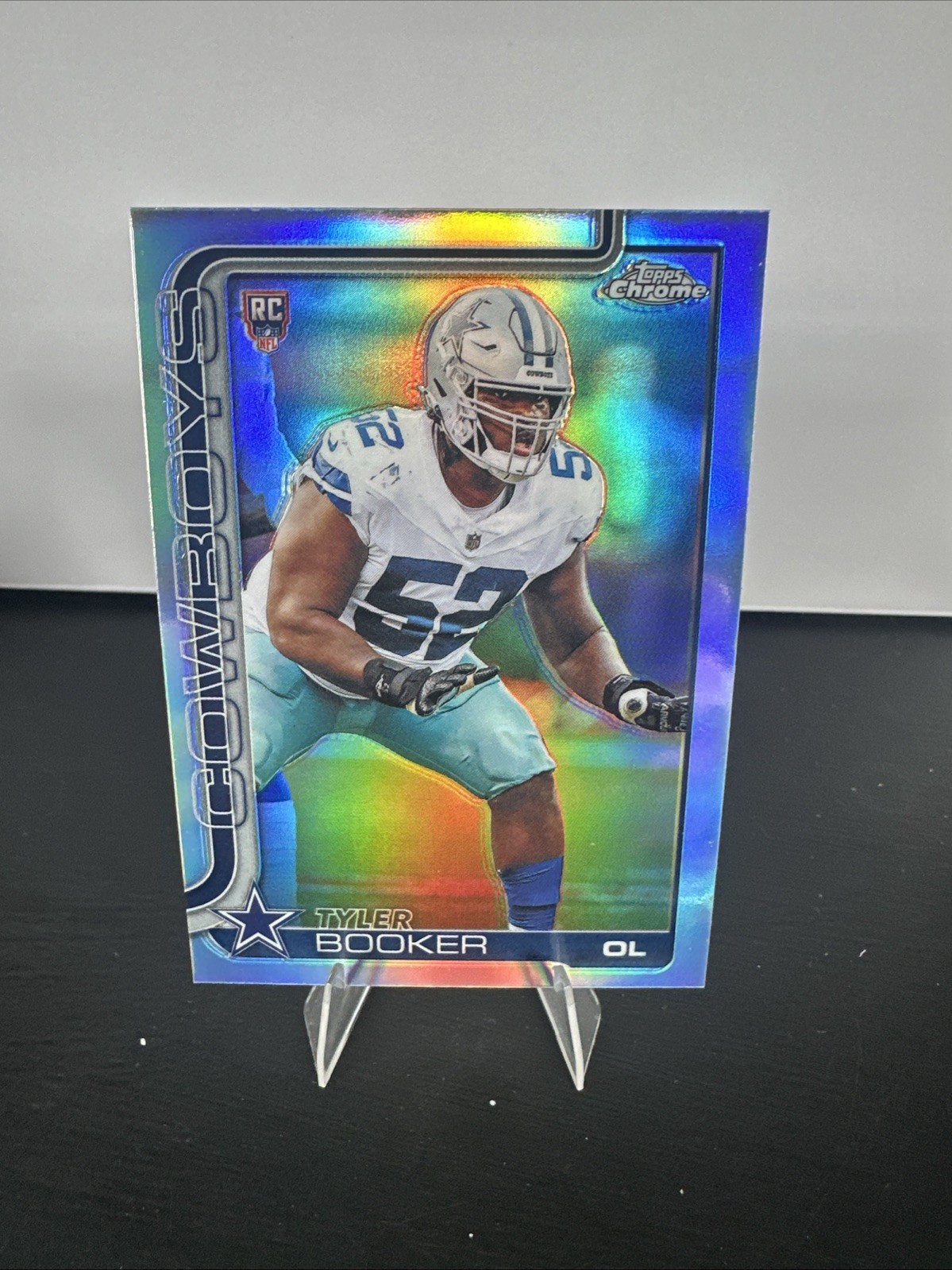 Tyler Booker RC Rookie Refractor 2025 Topps Chrome #381 Dallas Cowboys