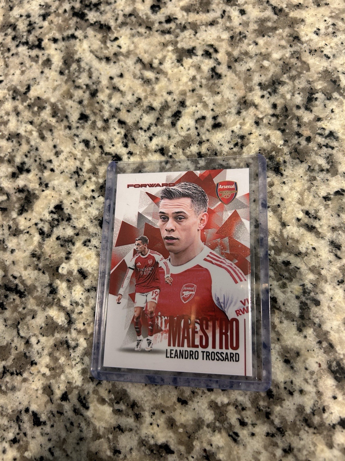 2025/26 Futera Arsenal FX Maestro Red /9 Leandro Trossard