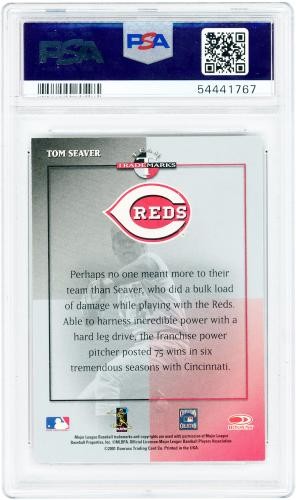 Tom Seaver Cincinnati Reds Signed 2001 Donruss Signature Series #NNO PSA 9 Card