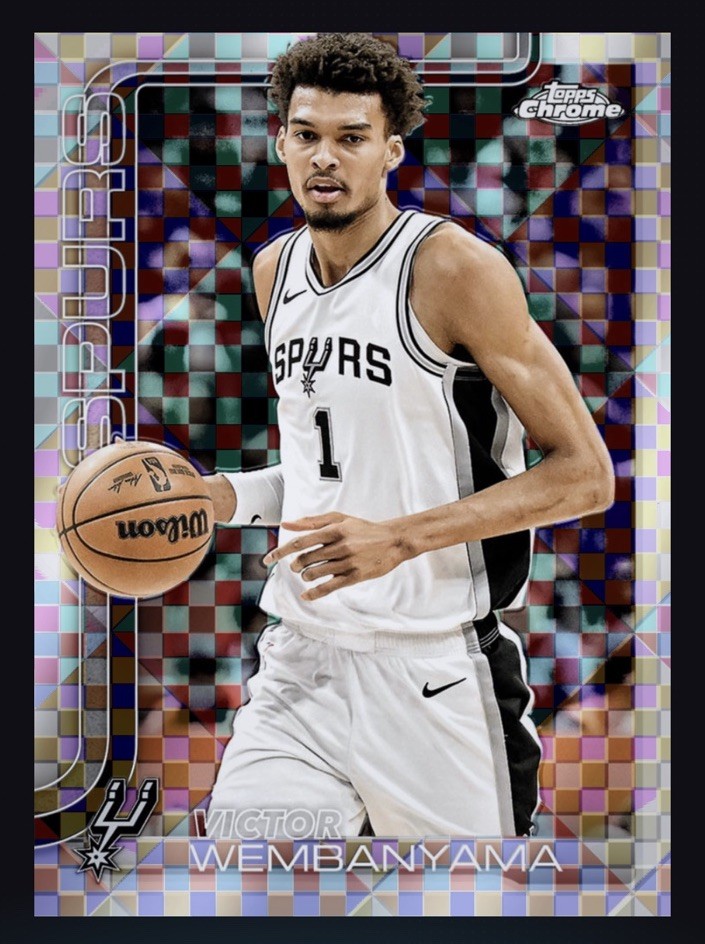 2025-26 Topps NBA Chrome – X-FRACTOR – VICTOR WEMBANYAMA (TOPPS NBA DigitaICard
