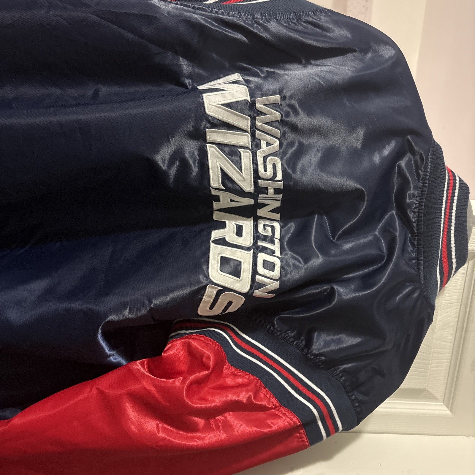 Washington Wizards NBA Jackets Men’s Large Button Up Comfortable with Pockets