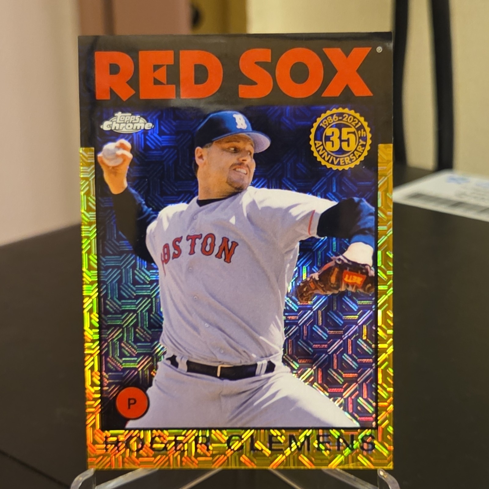 Topps 2021 Silver Pack 1986 Chrome Roger Clemens Red Sox Gold /50 #86BC-40