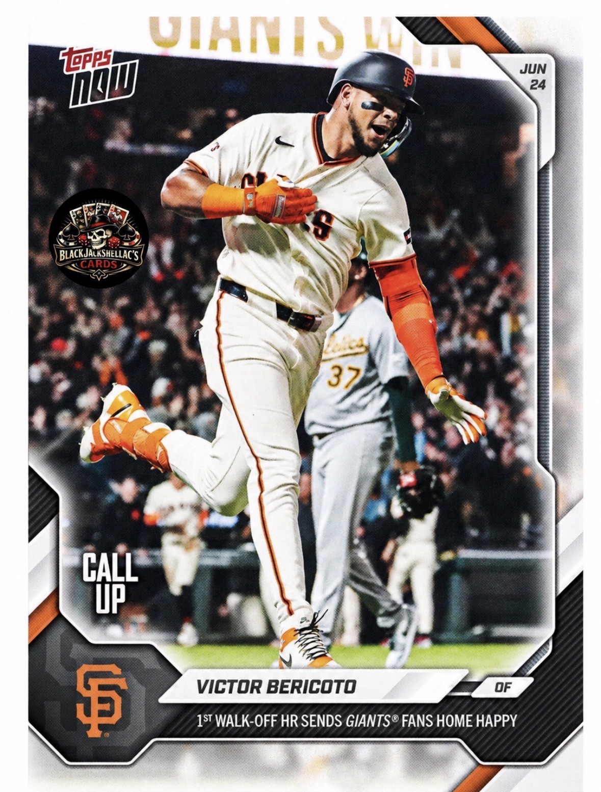 Victor Bericoto Call-Up Giants 1st Walk-Off 2026 MLB Topps NOW Card 374 Presale