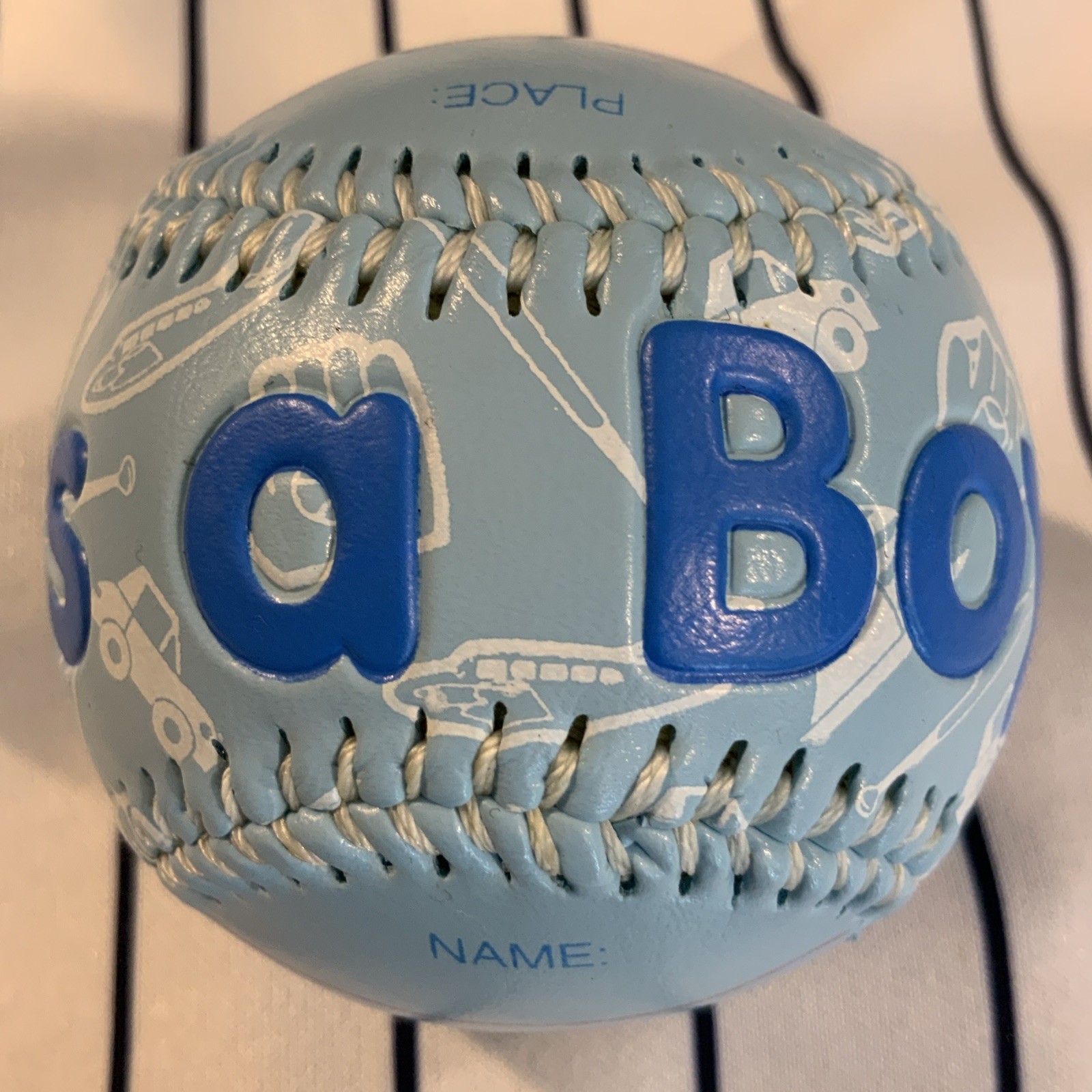 It’s A Boy! Keepsake Birth Announcement Baby Souvenir Baseball Ball