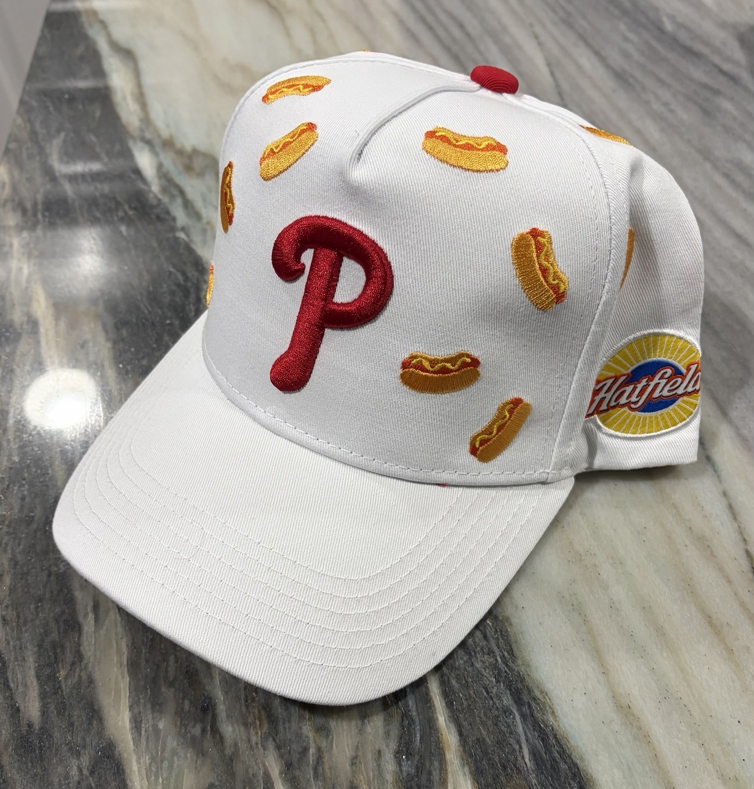 2026 Phillies RARE Hatfield Hotdog HAT CAP New Only 2500 on Theme Night 5/19/26
