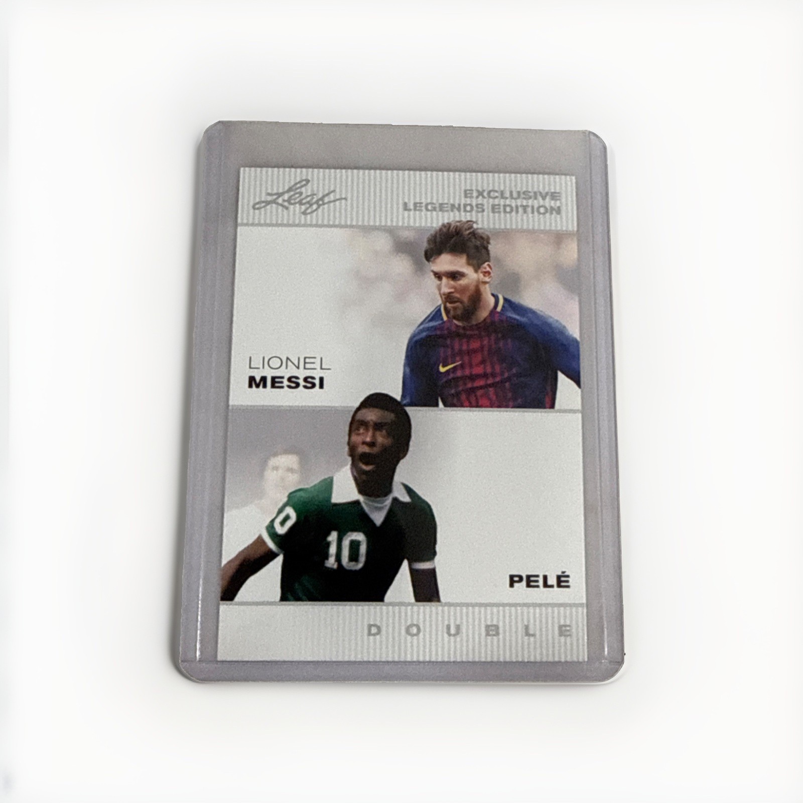 LIONEL MESSI & PELE 2022 LEAF Double Exclusive Legends Edition #LM-P. MINT!!