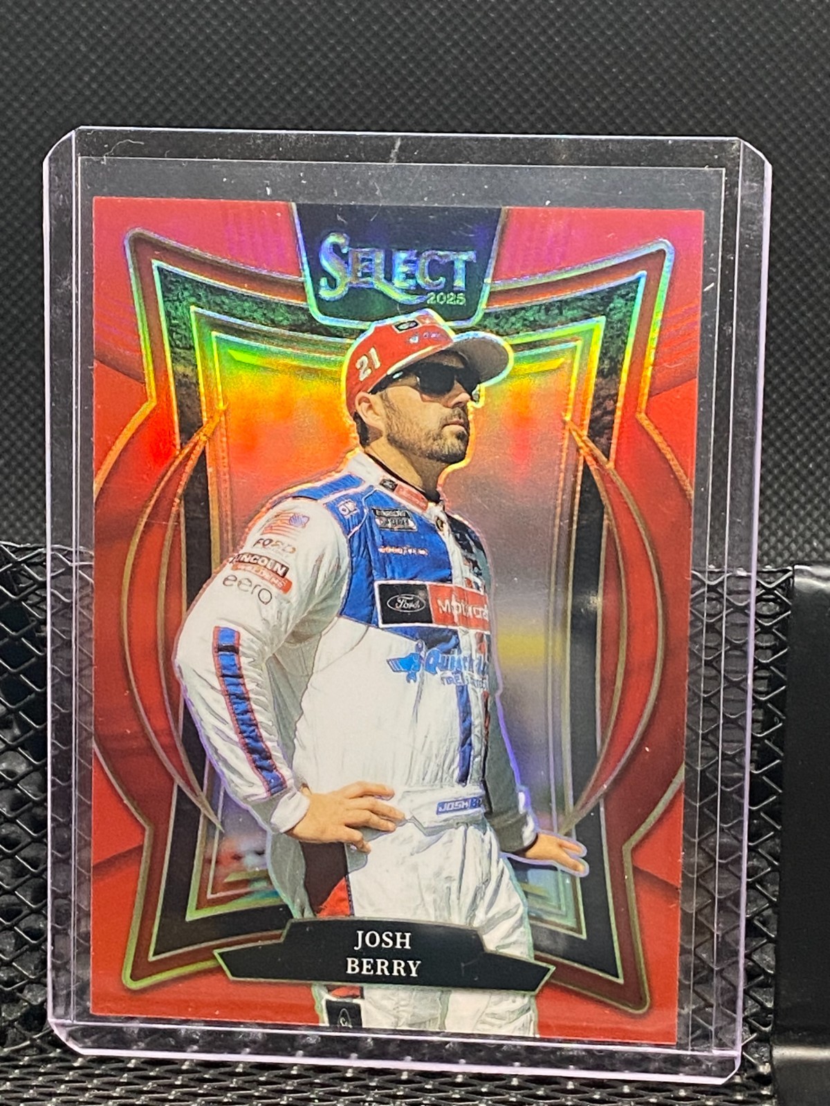 Josh Berry 2025 Select Racing Red Prizm #65/125 #72 Grandstand