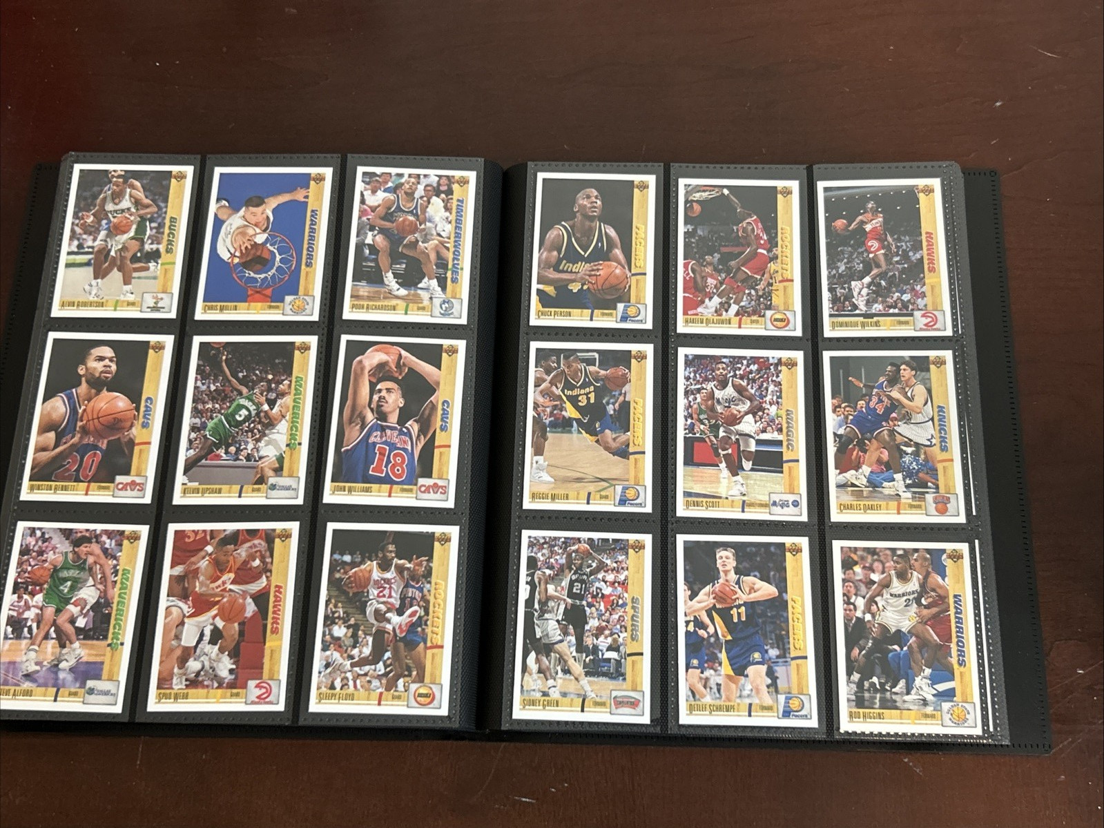 1991-92 Upper Deck Inaugural NBA Basketball Complete Set #1-400 w/ Binder