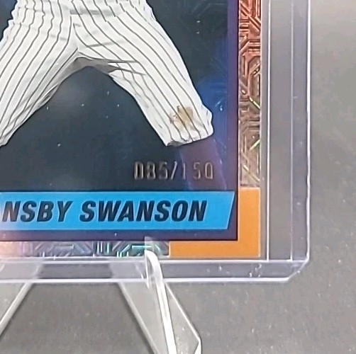 2025 Topps Update Series Chrome Silver Pack Blue 85/150 Dansby Swanson #U90C-78