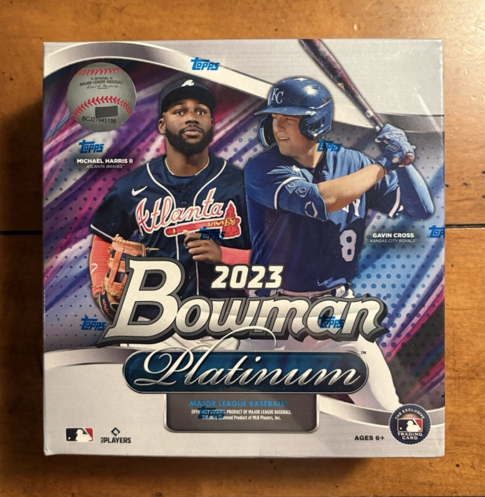 2023 FACTORY SEALED BOWMAN PLATINUM BASEBALL MLB MONSTER BOX – 2 AUTOS!