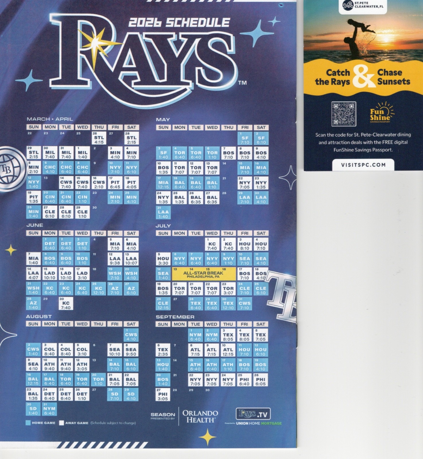 TB Rays Inside Pitch Magazine 2026 Issue 2 May 1 – 28 with Pocket Schedule
